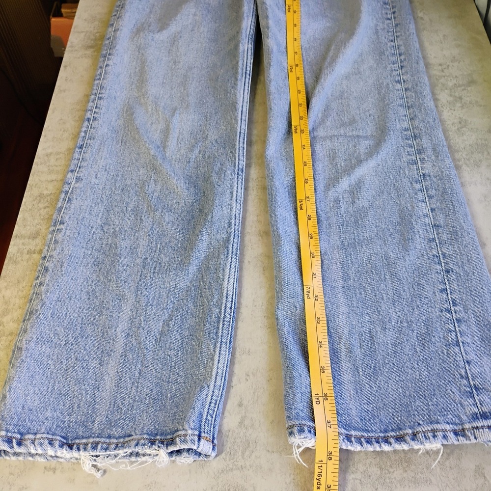 Abercrombie &‎ Fitch Jeans 90s Relaxed High Rise Curve Love 26/2S Medium Wash - Picture 8 of 10